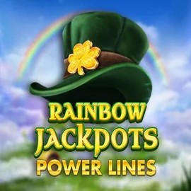 Rainbow Jackpots Power Lines slot visual from Red Tiger Gaming available on gransinoo.gr.com
